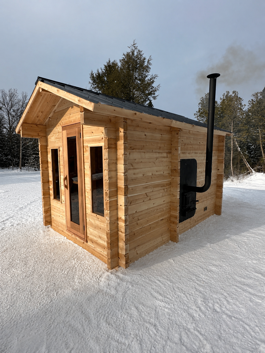 8x8+4' Traditional Cabin - 3" Staves