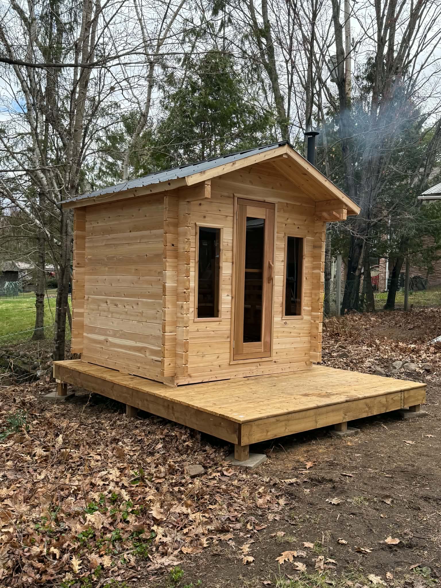 8x8' Traditional Cabin - 3" Staves