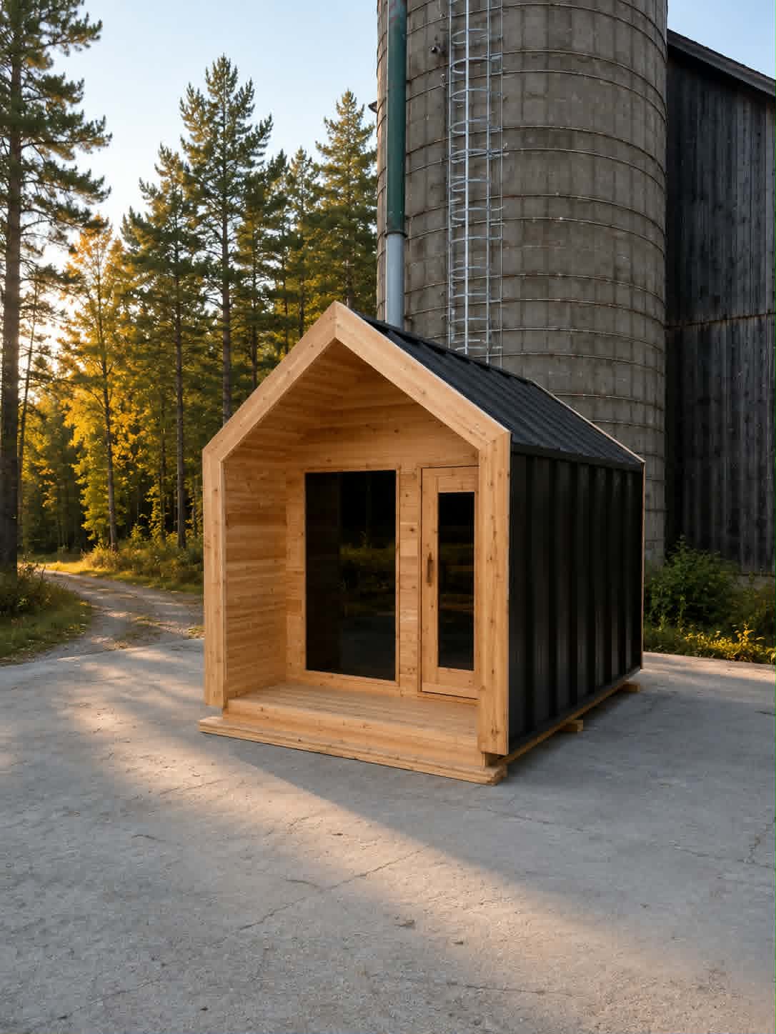 8x8+2' Tin Wrap Cabin